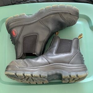 Black Leather Men's Boots